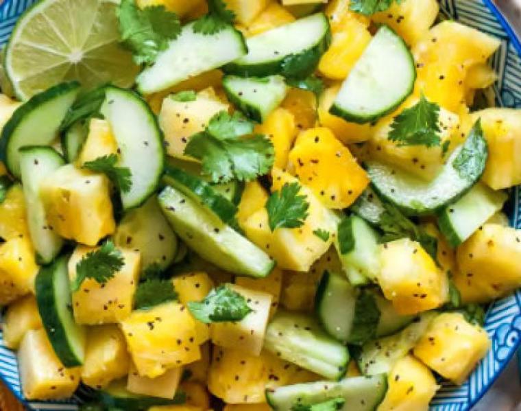 Pineapple & Cucumber Salad