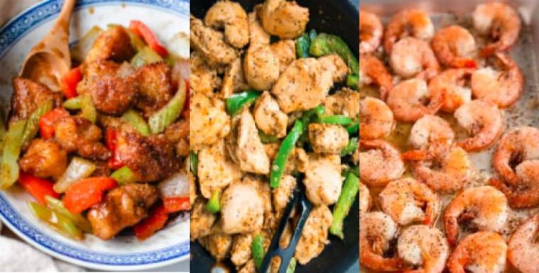 Easy Fish / Chicken / Beef / Shrimp Stir-Fry dishes with pepper flavour 